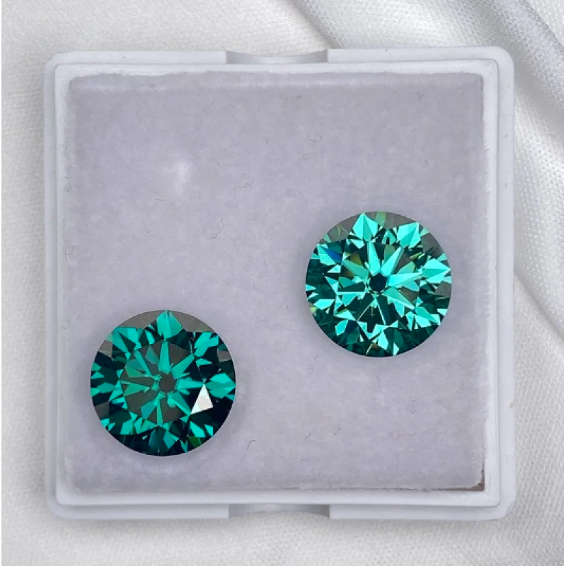 Ruif Jewelry Emerald Green Moissanite Stone with Certificate VVS1 Moissanita Diamonds Loose Gemstone 0.5-4.0ct Positive Pass Tester with GRA Ruif Jewelry Emerald Green Moissanite Stone with Certificate VVS1 Moissanita Diamonds Loose Gemstone 0.5-4.0ct Positive Pass Tester with GRA