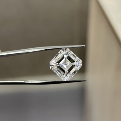 Ruif Jewelry 10.28ct Asscher Cut F VS1 Lab Grown Diamonds for DIY Jewelry Making Size Customizable