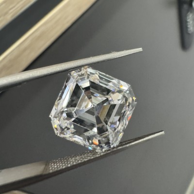 Ruif Jewelry 8.03ct Asscher Cut D VS1 Lab Grown Diamond with IGI certificate for DIY Jewelry Making