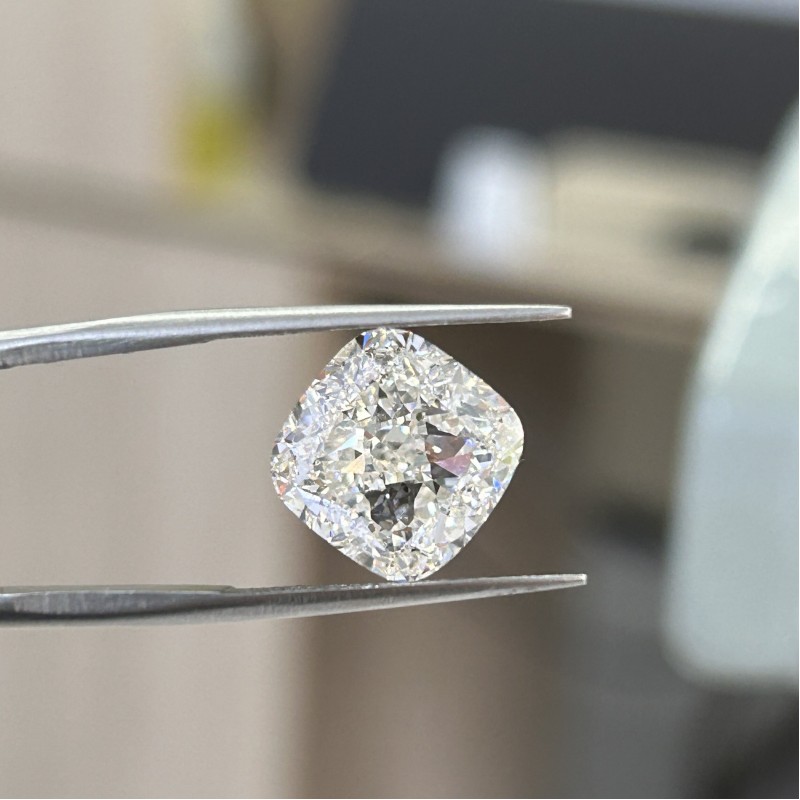 Ruif Jewelry 7.18ctＦVS1 Cushion Cut CVD Lab Grown Diamonds IGI certificate Diamonds for DIY Jewelry Making Size Customizable