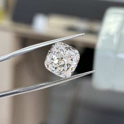 Ruif Jewelry 7.62ctＦVS1 Cushion Cut CVD Lab Grown Diamonds IGI certificate Diamonds for DIY Jewelry Making Size Customizable