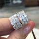Ruif Jewelry Customized 18K White Gold 3.58ct Lab Grown Diamond Earrings Classic Emerald Cut Engagement Band Jewelry Ruif Jewelry Customized 18K White Gold 3.58ct Lab Grown Diamond Earrings Classic Emerald Cut Engagement Band Jewelry