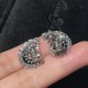 Ruif Jewelry Customized 18k White Gold Lab Grown Diamond Earrings Nautilus Earrings Classic Engagement Band Jewelry 