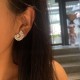 Ruif Jewelry Customized 18k White Gold Lab Grown Diamond Earrings Nautilus Earrings Classic Engagement Band Jewelry 