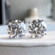 Ruif Jewelry Customized 18k White Gold 5ctx2pcs Lab Grown Diamond Earrings Round Shape Classic Engagement Band Jewelry Ruif Jewelry Customized 18k White Gold 5ctx2pcs Lab Grown Diamond Earrings Round Shape Classic Engagement Band Jewelry