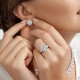 Ruif Jewelry Customized 18k White Gold 5ctx2pcs Lab Grown Diamond Earrings Round Shape Classic Engagement Band Jewelry Ruif Jewelry Customized 18k White Gold 5ctx2pcs Lab Grown Diamond Earrings Round Shape Classic Engagement Band Jewelry