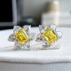 Ruif Jewelry Customized PT950 1ctx2pcs Lab Grown Diamond Earrings Fancy Yellow Classic Engagement Band Jewelry Ruif Jewelry Customized PT950 1ctx2pcs Lab Grown Diamond Earrings Fancy Yellow Classic Engagement Band Jewelry