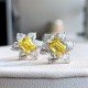 Ruif Jewelry Customized PT950 1ctx2pcs Lab Grown Diamond Earrings Fancy Yellow Classic Engagement Band Jewelry Ruif Jewelry Customized PT950 1ctx2pcs Lab Grown Diamond Earrings Fancy Yellow Classic Engagement Band Jewelry
