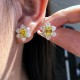 Ruif Jewelry Customized PT950 1ctx2pcs Lab Grown Diamond Earrings Fancy Yellow Classic Engagement Band Jewelry Ruif Jewelry Customized PT950 1ctx2pcs Lab Grown Diamond Earrings Fancy Yellow Classic Engagement Band Jewelry