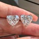 Ruif Jewelry Customized 18k White Gold 5ctx2pcs Lab Grown Diamond Earrings Heart Shape Classic Engagement Band Jewelry Ruif Jewelry Customized 18k White Gold 5ctx2pcs Lab Grown Diamond Earrings Heart Shape Classic Engagement Band Jewelry