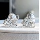 Ruif Jewelry Customized 18k White Gold 5ctx2pcs Lab Grown Diamond Earrings Heart Shape Classic Engagement Band Jewelry Ruif Jewelry Customized 18k White Gold 5ctx2pcs Lab Grown Diamond Earrings Heart Shape Classic Engagement Band Jewelry
