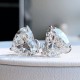 Ruif Jewelry Customized 18k White Gold 5ctx2pcs Lab Grown Diamond Earrings Heart Shape Classic Engagement Band Jewelry Ruif Jewelry Customized 18k White Gold 5ctx2pcs Lab Grown Diamond Earrings Heart Shape Classic Engagement Band Jewelry
