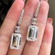 Ruif Jewelry Customized PT950 10ctx2pcs Lab Grown Diamond Earrings Emerald Cut Classic Engagement Band Jewelry Ruif Jewelry Customized PT950 10ctx2pcs Lab Grown Diamond Earrings Emerald Cut Classic Engagement Band Jewelry