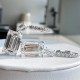 Ruif Jewelry Customized PT950 10ctx2pcs Lab Grown Diamond Earrings Emerald Cut Classic Engagement Band Jewelry Ruif Jewelry Customized PT950 10ctx2pcs Lab Grown Diamond Earrings Emerald Cut Classic Engagement Band Jewelry
