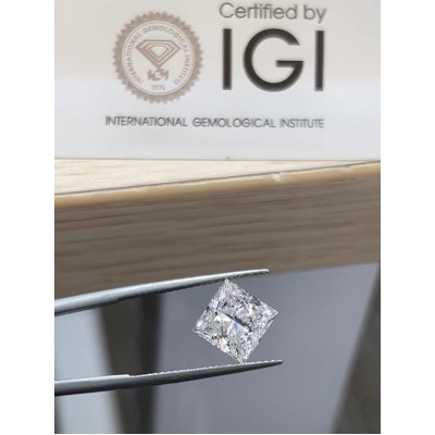 Ruif Jewelry 3.35ct Princess IGI CVD F VS1 Lab Grown Diamonds for DIY Jewelry Making Size Customizable