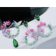 Ruif Jewelry S925 Silver hummingbird floret Earrings 44x50mm Gemstone Fashion Jewelry Ruif Jewelry S925 Silver hummingbird floret Earrings 44x50mm Gemstone Fashion Jewelry