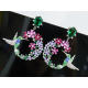 Ruif Jewelry S925 Silver hummingbird floret Earrings 44x50mm Gemstone Fashion Jewelry Ruif Jewelry S925 Silver hummingbird floret Earrings 44x50mm Gemstone Fashion Jewelry