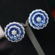 Ruif Peony Flower set S925 Silver Flower Ring And Earrings Jewelry Cubic Zircona Gemstone Fashion Jewelry