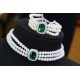 Ruif Jewelry Pearl Set S925 Silver Three Rows of Pearls Cubic Zircona Gemstone Fashion Jewelry Ruif Jewelry Pearl Set S925 Silver Three Rows of Pearls Cubic Zircona Gemstone Fashion Jewelry