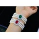 Ruif Jewelry Pearl Set S925 Silver Three Rows of Pearls Cubic Zircona Gemstone Fashion Jewelry Ruif Jewelry Pearl Set S925 Silver Three Rows of Pearls Cubic Zircona Gemstone Fashion Jewelry