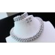Ruif Jewelry Pearl Set S925 Silver Pearl Earrings/ Bracelet/Necklace Cubic Zircona Gemstone Fashion Jewelry Ruif Jewelry Pearl Set S925 Silver Pearl Earrings/ Bracelet/Necklace Cubic Zircona Gemstone Fashion Jewelry