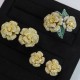 Ruif Jewelry Flower Set S925 Silver Ring Earrings Necklace Women Jewelry Cubic Zircona Gemstone Fashion Jewelry