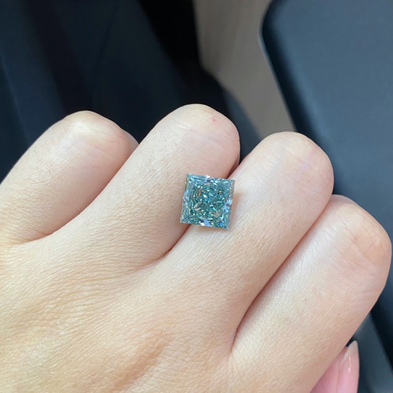 Ruif Jewelry 4.07ct CVD Fancy Intense Green VS1 Lab Grown Diamonds IGI certificate Diamonds for DIY Jewelry Making Size Customizable Ruif Jewelry 4.07ct CVD Fancy Intense Green VS1 Lab Grown Diamonds IGI certificate Diamonds for DIY Jewelry Making Size Customizable