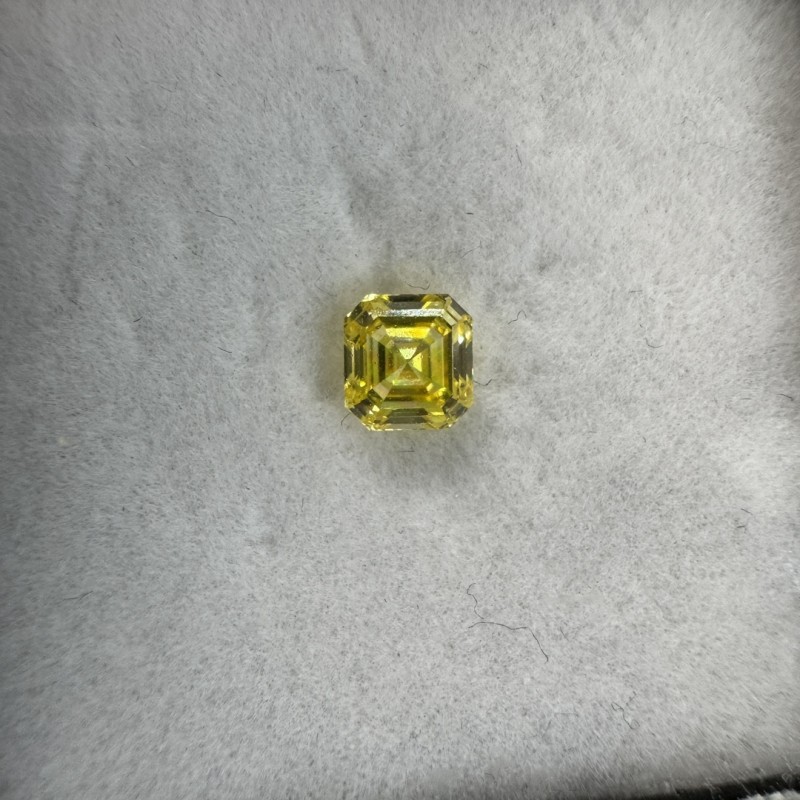 Ruif Jewelry Asscher Cut 1.01CT Fancy Intense Yellow VVS2 Lab Grown Diamond HPHT with IGI certificate LG666410373 Ruif Jewelry Asscher Cut 1.01CT Fancy Intense Yellow VVS2 Lab Grown Diamond HPHT with IGI certificate LG666410373