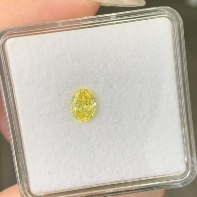 Ruif Jewelry Oval Shape 1.13CT Fancy Intense Yellow VVS1 Lab Grown Diamond HPHT with IGI certificate LG640451978