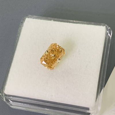Ruif Jewelry Radiant Cut 1-3CT  Fancy  Yellow Lab Grown Diamond HPHT Loose Diamond for Jewelry Making