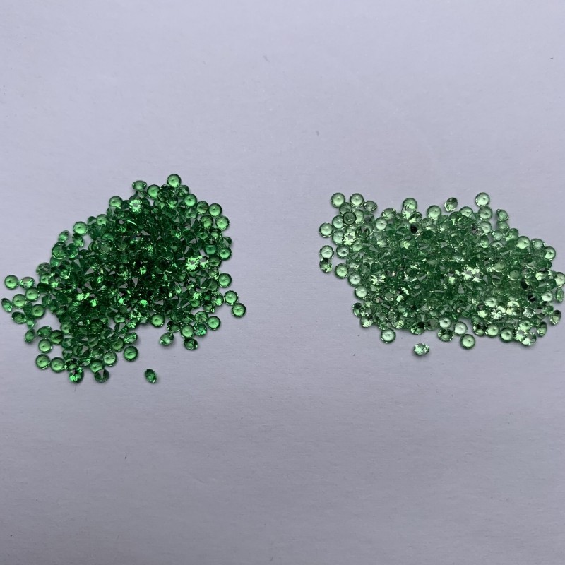 Ruif Jewelry Wholesale 1.0CT Natural Tasvorite Round 0.8-2.0mm Melee Stone For High Jewelry Making Ruif Jewelry Wholesale 1.0CT Natural Tasvorite Round 0.8-2.0mm Melee Stone For High Jewelry Making
