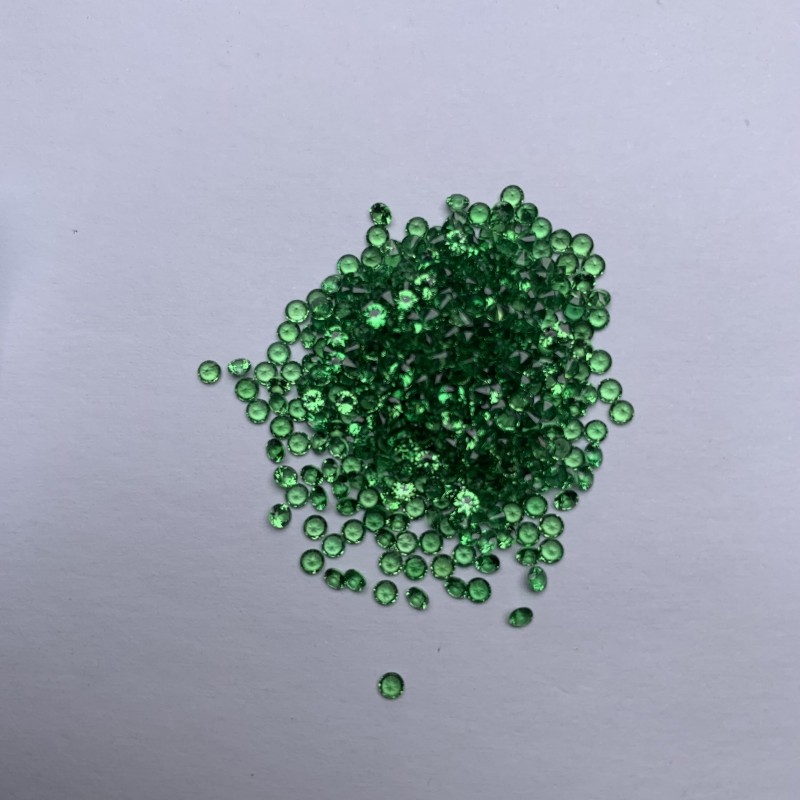 Ruif Jewelry Wholesale 1.0CT Natural Tasvorite Round 0.8-2.0mm Melee Stone For High Jewelry Making Ruif Jewelry Wholesale 1.0CT Natural Tasvorite Round 0.8-2.0mm Melee Stone For High Jewelry Making