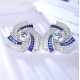 Ruif Jewelry Classic Design S925 Silver 1.1695ct Lab Grown Emerald Earrings Red Ruby Royal Blue Sapphire Gemstone Jewelry Ruif Jewelry Classic Design S925 Silver 1.1695ct Lab Grown Emerald Earrings Red Ruby Royal Blue Sapphire Gemstone Jewelry
