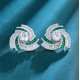Ruif Jewelry Classic Design S925 Silver 1.1695ct Lab Grown Emerald Earrings Red Ruby Royal Blue Sapphire Gemstone Jewelry Ruif Jewelry Classic Design S925 Silver 1.1695ct Lab Grown Emerald Earrings Red Ruby Royal Blue Sapphire Gemstone Jewelry