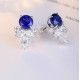 Ruif Jewelry Classic Design S925 Silver 5.6ct Lab Grown Emerald Earrings Red Ruby Royal Blue Sapphire Gemstone Jewelry Ruif Jewelry Classic Design S925 Silver 5.6ct Lab Grown Emerald Earrings Red Ruby Royal Blue Sapphire Gemstone Jewelry
