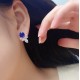 Ruif Jewelry Classic Design S925 Silver 5.6ct Lab Grown Emerald Earrings Red Ruby Royal Blue Sapphire Gemstone Jewelry Ruif Jewelry Classic Design S925 Silver 5.6ct Lab Grown Emerald Earrings Red Ruby Royal Blue Sapphire Gemstone Jewelry