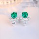 Ruif Jewelry Classic Design S925 Silver 5.6ct Lab Grown Emerald Earrings Red Ruby Royal Blue Sapphire Gemstone Jewelry Ruif Jewelry Classic Design S925 Silver 5.6ct Lab Grown Emerald Earrings Red Ruby Royal Blue Sapphire Gemstone Jewelry