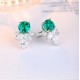 Ruif Jewelry Classic Design S925 Silver 5.6ct Lab Grown Emerald Earrings Red Ruby Royal Blue Sapphire Gemstone Jewelry Ruif Jewelry Classic Design S925 Silver 5.6ct Lab Grown Emerald Earrings Red Ruby Royal Blue Sapphire Gemstone Jewelry