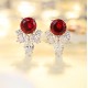 Ruif Jewelry Classic Design S925 Silver 5.6ct Lab Grown Emerald Earrings Red Ruby Royal Blue Sapphire Gemstone Jewelry Ruif Jewelry Classic Design S925 Silver 5.6ct Lab Grown Emerald Earrings Red Ruby Royal Blue Sapphire Gemstone Jewelry