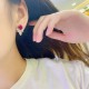 Ruif Jewelry Classic Design S925 Silver 5.6ct Lab Grown Emerald Earrings Red Ruby Royal Blue Sapphire Gemstone Jewelry Ruif Jewelry Classic Design S925 Silver 5.6ct Lab Grown Emerald Earrings Red Ruby Royal Blue Sapphire Gemstone Jewelry