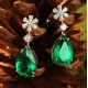 Ruif Jewelry Classic Design S925 Silver 10.98ct Lab Grown Emerald Earrings Gemstone Jewelry Ruif Jewelry Classic Design S925 Silver 10.98ct Lab Grown Emerald Earrings Gemstone Jewelry