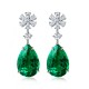 Ruif Jewelry Classic Design S925 Silver 10.98ct Lab Grown Emerald Earrings Gemstone Jewelry Ruif Jewelry Classic Design S925 Silver 10.98ct Lab Grown Emerald Earrings Gemstone Jewelry