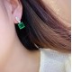 Ruif Jewelry Classic Design S925 Silver 8.78ct Lab Grown Emerald Earrings Gemstone Jewelry