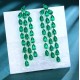 Ruif Jewelry Classic Design S925 Silver 17.3ct Lab Grown Emerald Earrings Gemstone Jewelry