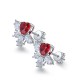 Ruif Jewelry Classic Design S925 Silver 2.315ct Lab Grown Ruby Earrings Gemstone Jewelry Ruif Jewelry Classic Design S925 Silver 2.315ct Lab Grown Ruby Earrings Gemstone Jewelry