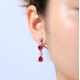 Ruif Jewelry Classic Design S925 Silver 6.55ct Lab Grown Ruby Earrings Gemstone Jewelry Ruif Jewelry Classic Design S925 Silver 6.55ct Lab Grown Ruby Earrings Gemstone Jewelry