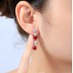 Ruif Jewelry Classic Design S925 Silver 6.55ct Lab Grown Ruby Earrings Gemstone Jewelry Ruif Jewelry Classic Design S925 Silver 6.55ct Lab Grown Ruby Earrings Gemstone Jewelry
