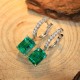Ruif Jewelry Classic Design S925 Silver 2.83ct Lab Grown Emerald/Sapphhire/Ruby Earrings Small Size Moissanite Gemstone Jewelry Ruif Jewelry Classic Design S925 Silver 2.83ct Lab Grown Emerald/Sapphhire/Ruby Earrings Small Size Moissanite Gemstone Jewelry