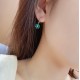 Ruif Jewelry Classic Design S925 Silver 1.34ct Lab Grown Emerald Earrings Red Ruby Royal Blue Sapphire Gemstone Jewelry