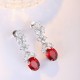 Ruif Jewelry Classic Design S925 Silver 4.76ct Lab Grown Emerald Earrings Red Ruby Royal Blue Sapphire Gemstone Jewelry Ruif Jewelry Classic Design S925 Silver 4.76ct Lab Grown Emerald Earrings Red Ruby Royal Blue Sapphire Gemstone Jewelry